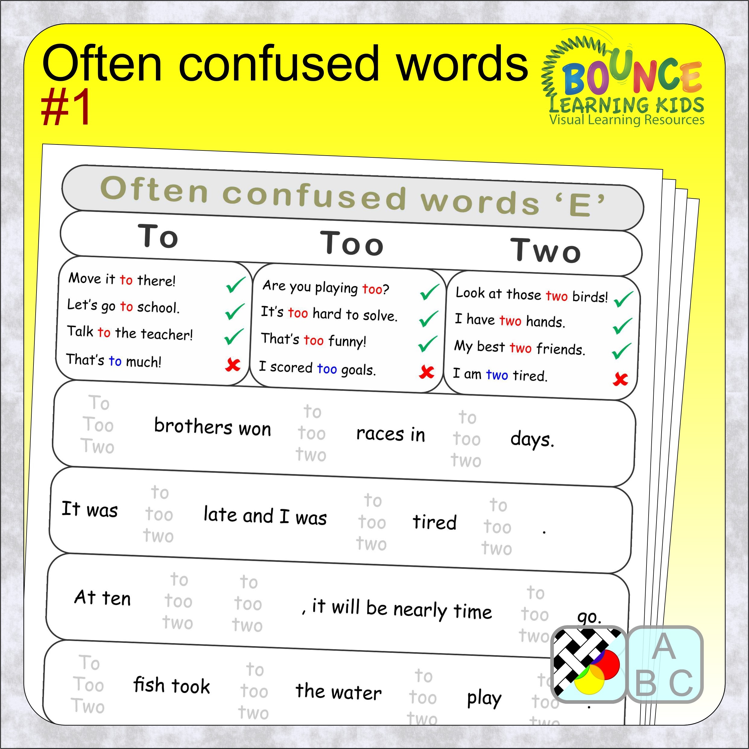 16 Engaging Commonly Confused Words Worksheets To Download