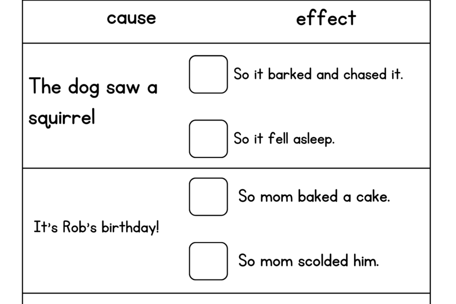 1st Grade Cause And Effect Worksheet Cause And Effect Activity Sheets For Kids Made By Teachers