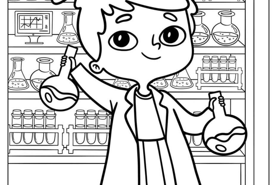 20 Science Coloring Pages Free PDF Printables