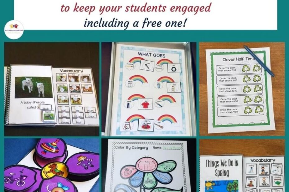 3 Spring Special Education Resources To Engage Students And Save You Time Including A Free One Autism Classroom Resources