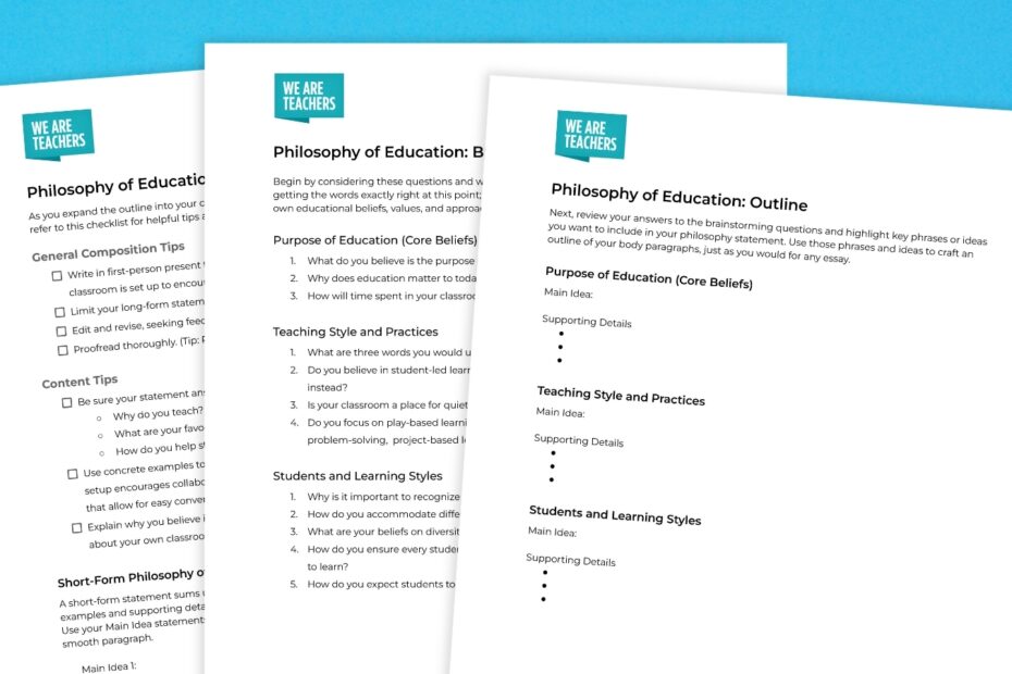 40 Philosophy Of Education And Teaching Philosophy Examples