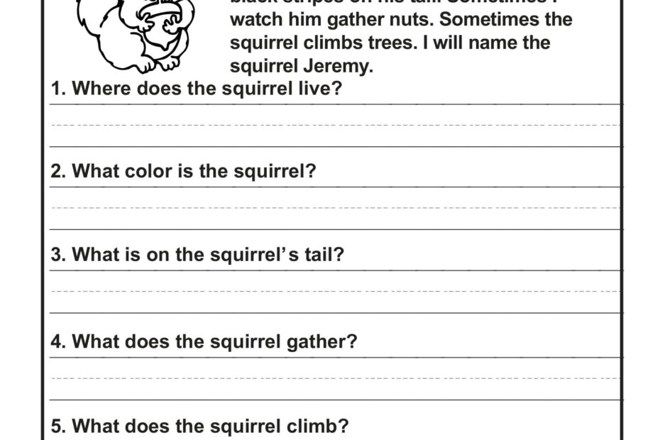 40 Scholastic 1st Grade Reading Comprehension Skills Worksheets Worksheets Library
