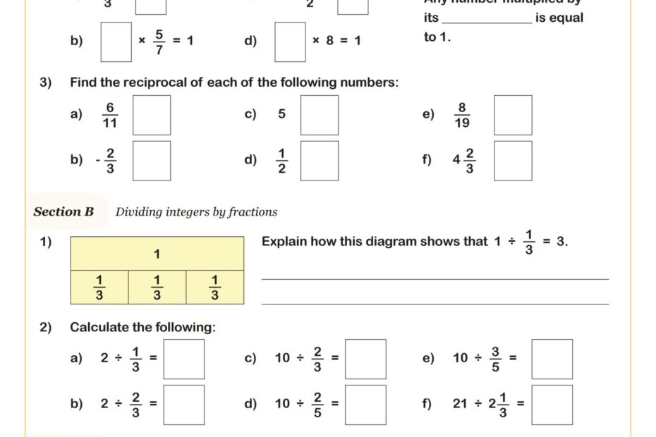 6th Grade Math Worksheets Printable PDF Worksheets