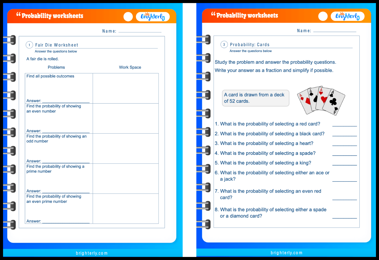 simple probability worksheet