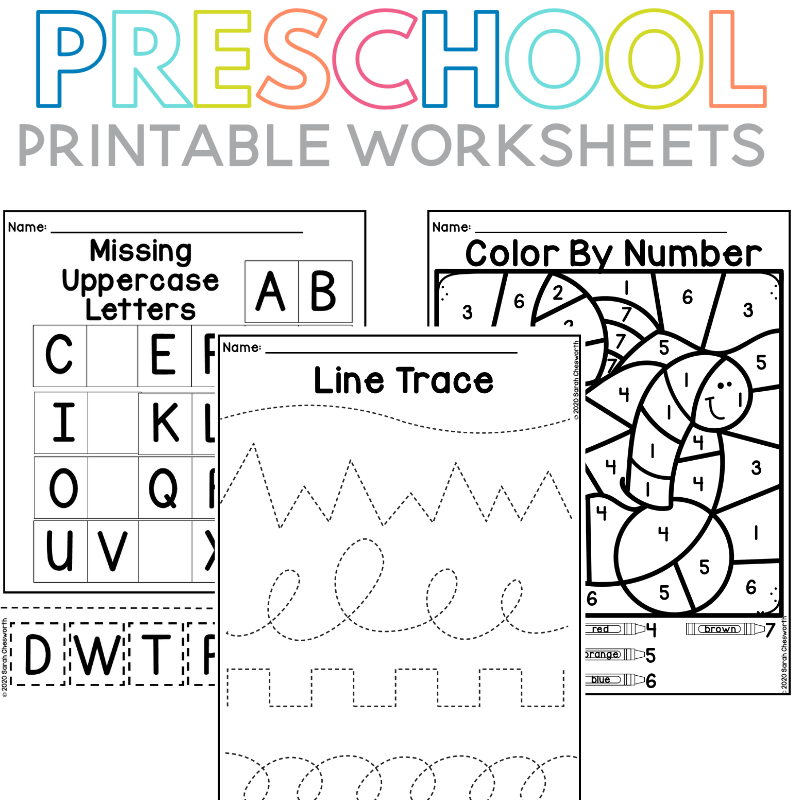 print preschool worksheets