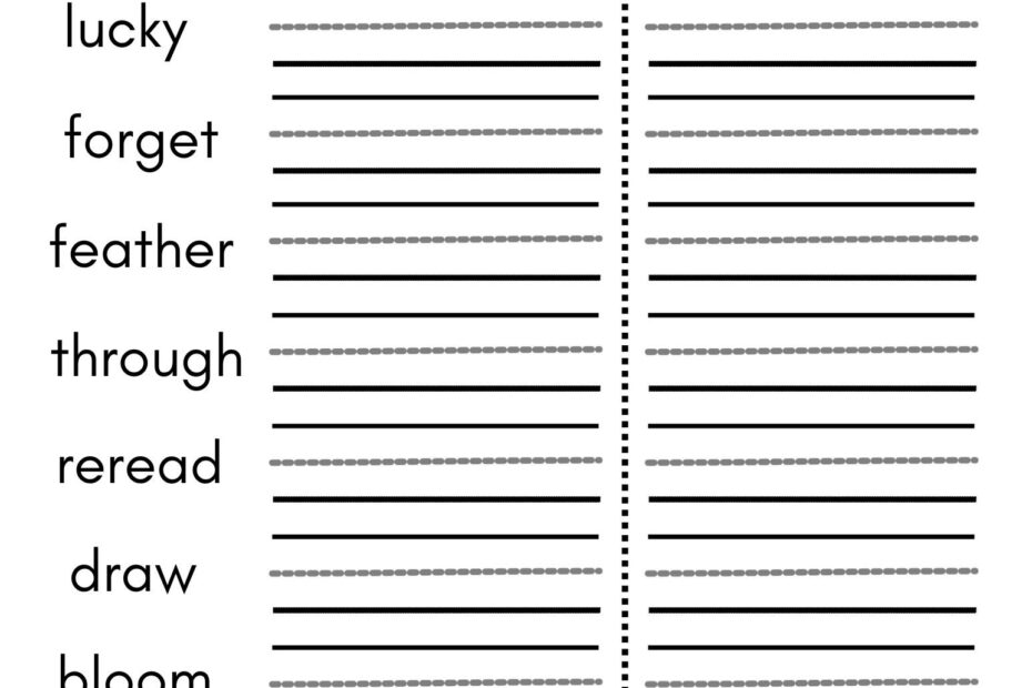 8 Printable Second Grade Writing Spelling Worksheets Spelling