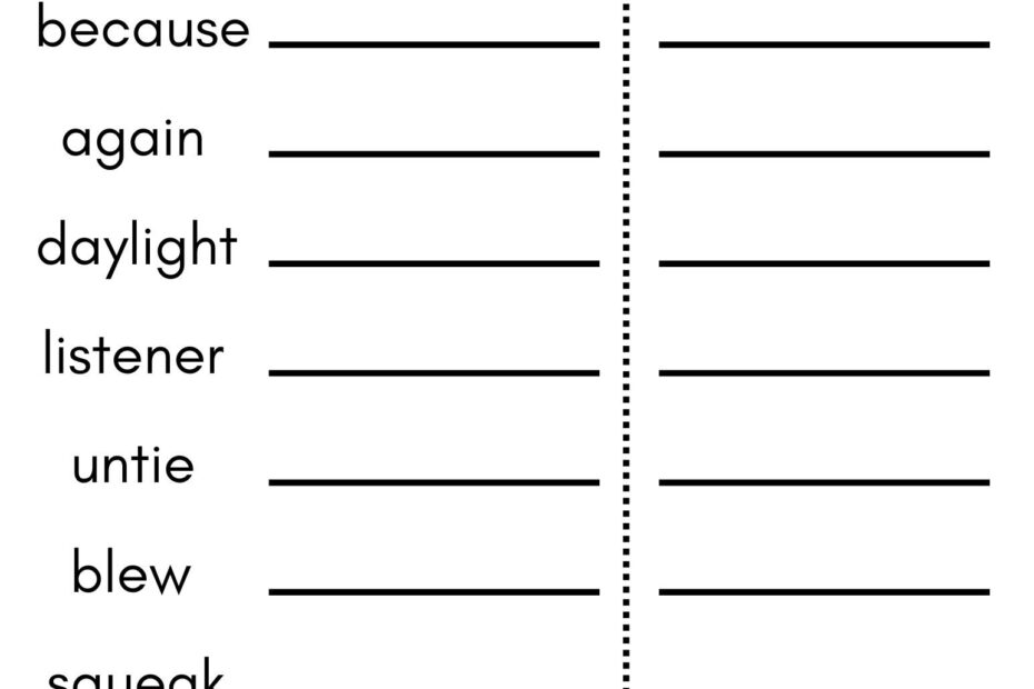 8 Printable Third Grade Spelling Writing Spelling Test Etsy