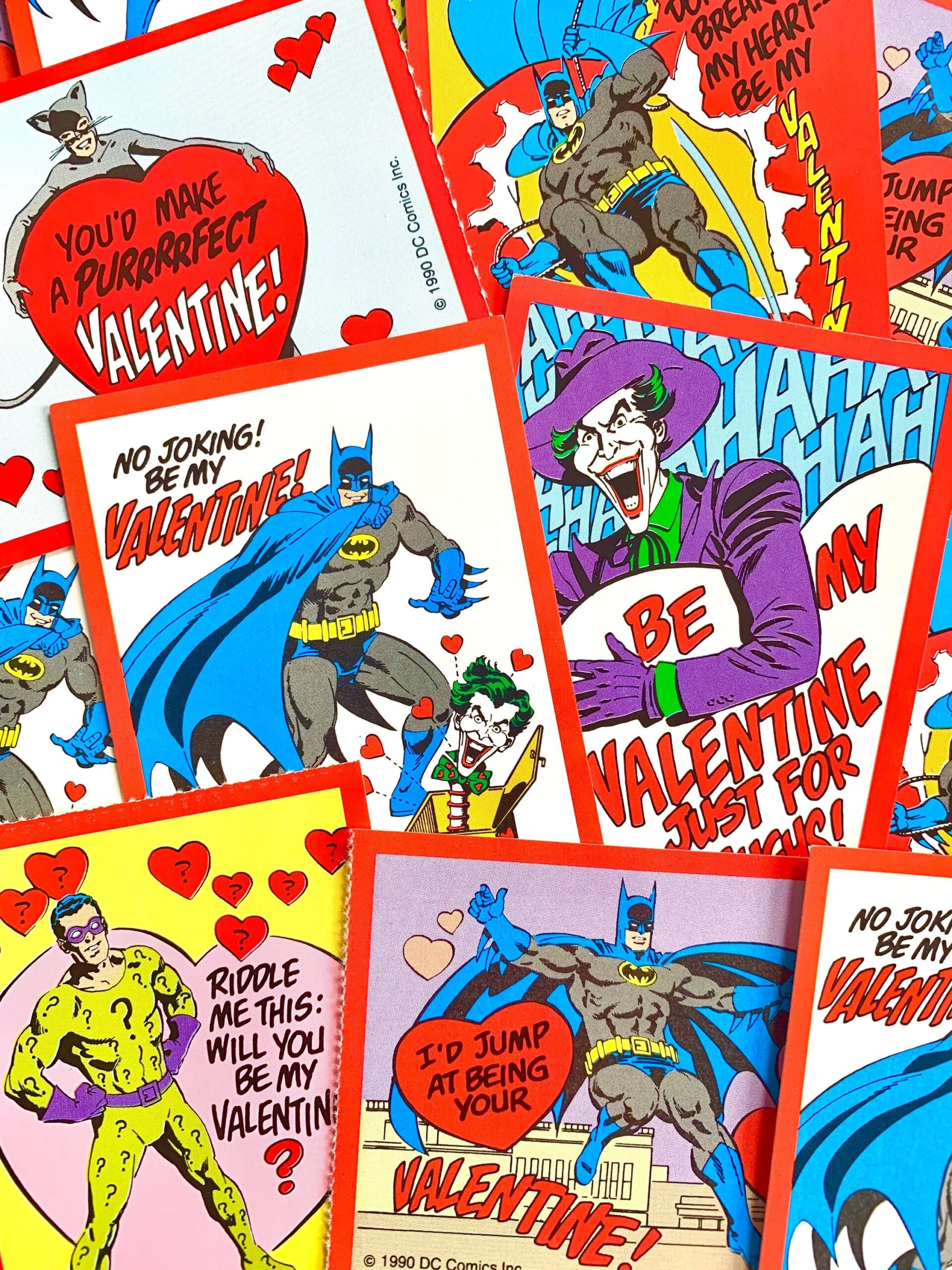 printable batman valentine cards