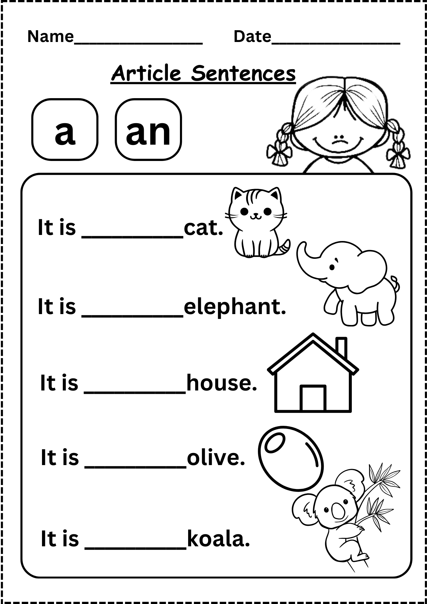 free worksheet
