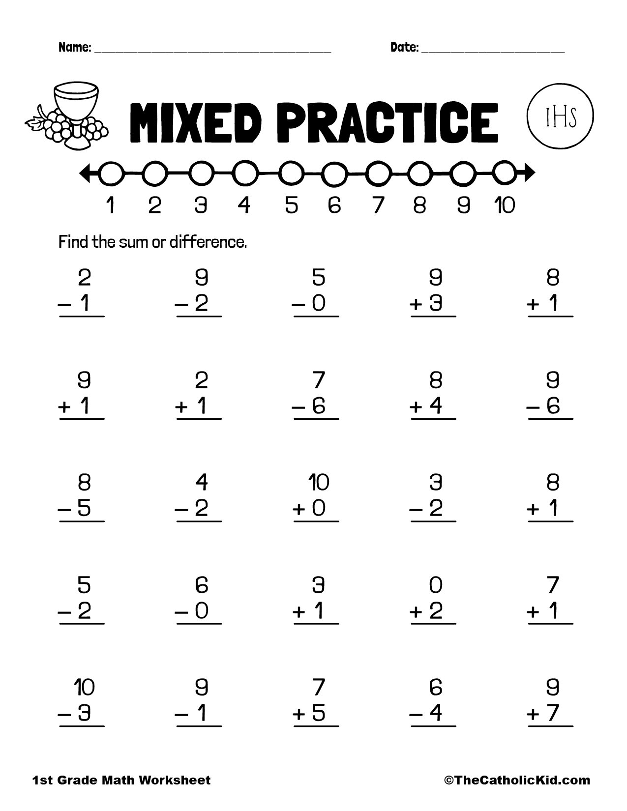 Add U0026 Subtract TheCatholicKid Worksheets Library