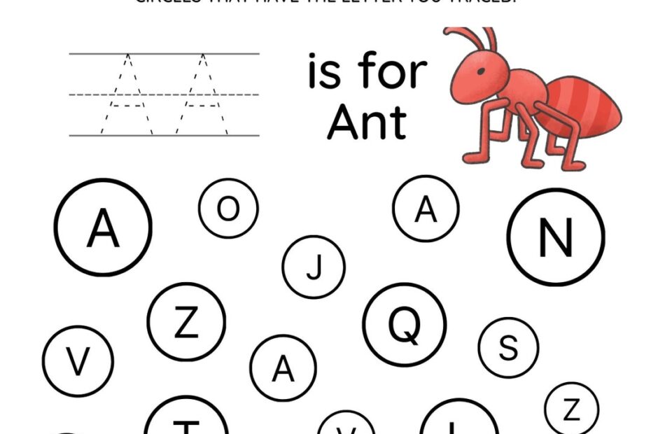 Alphabet Find The Letter Printable Worksheets PDF Etsy
