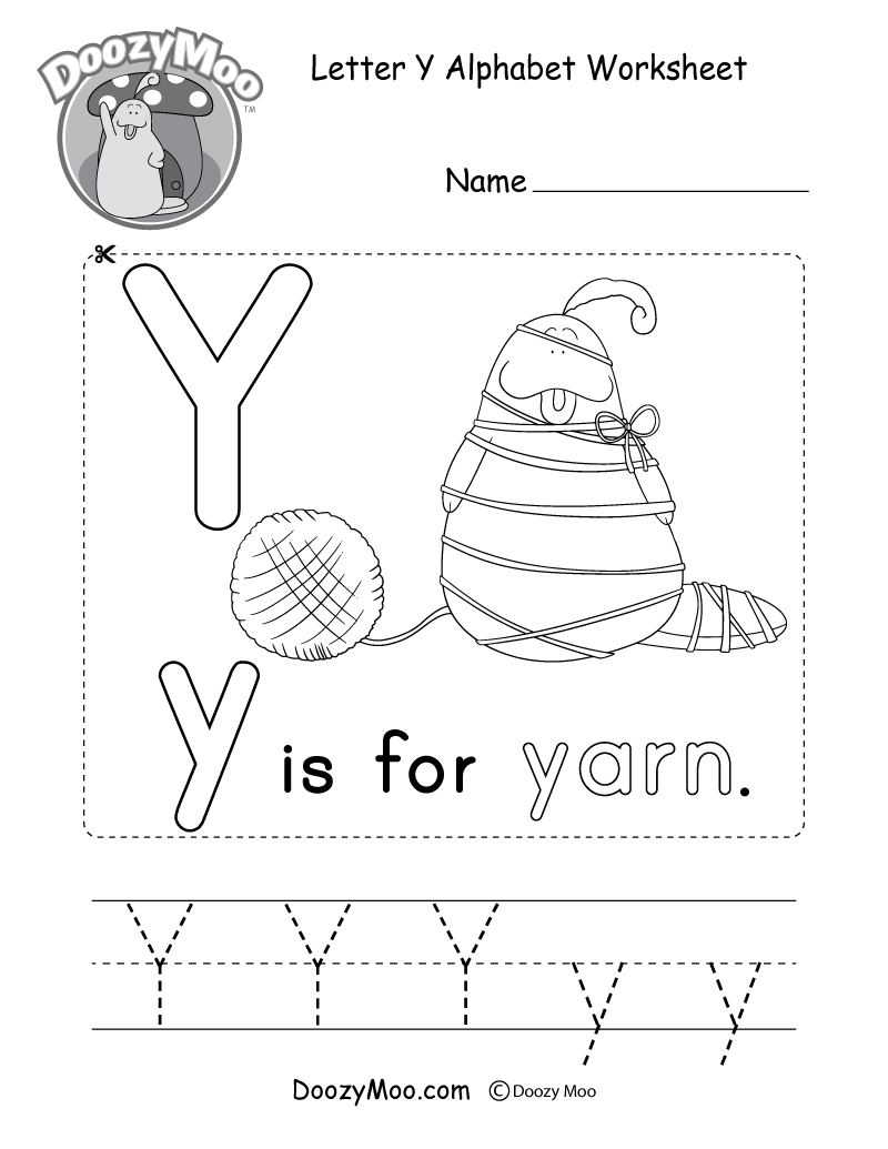 alphabet worksheet for kindergarten