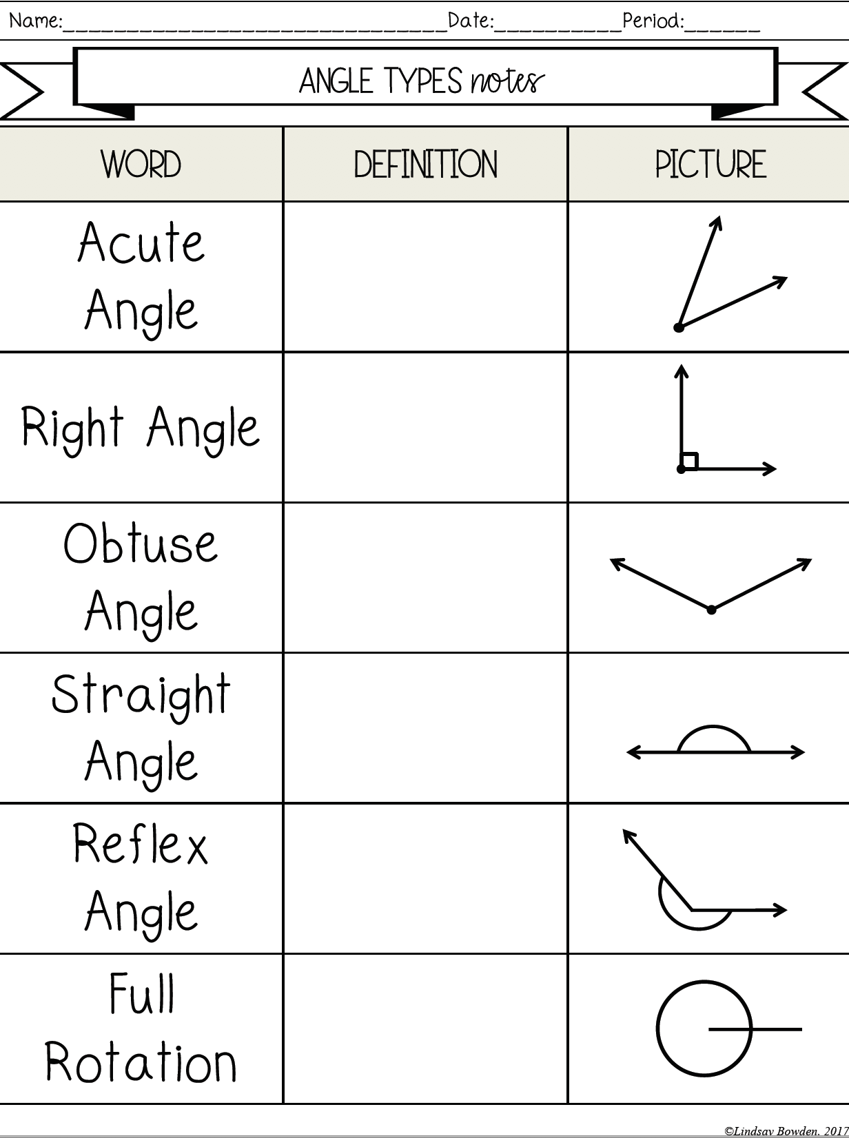 naming angles worksheet