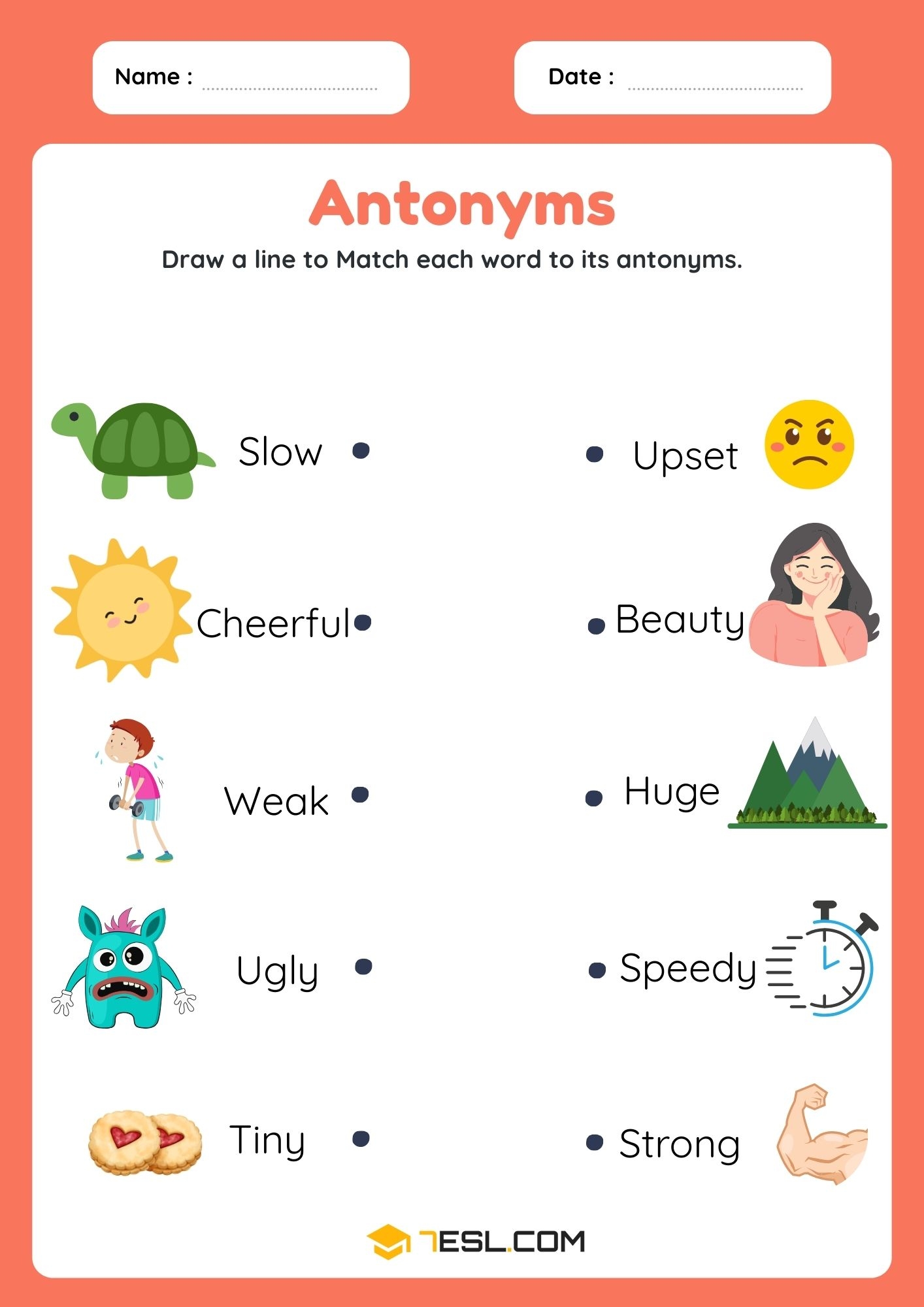 antonyms worksheet