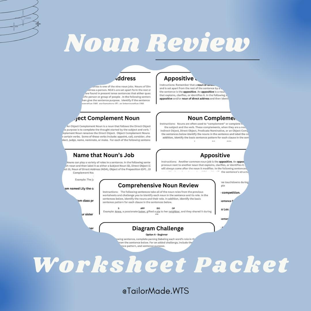 Appositive Worksheet An Introduction