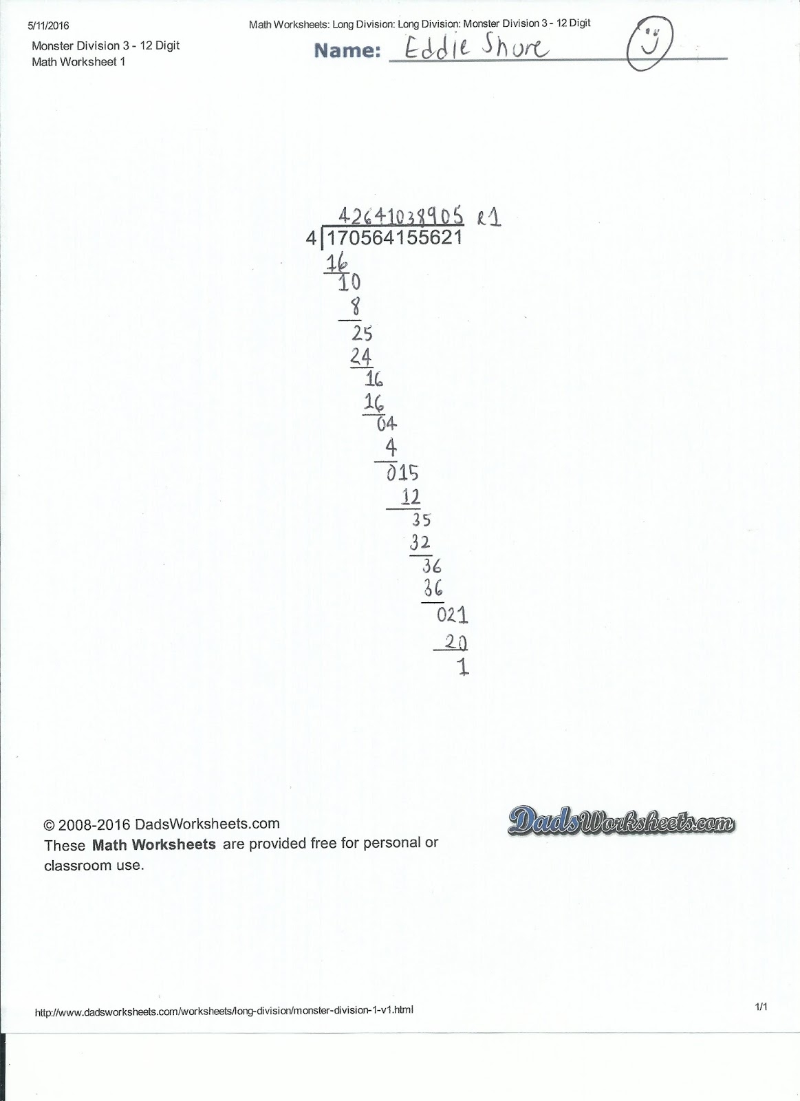 Arithmetic Resource Website DadsWorksheets Eddie s Math And Calculator Blog