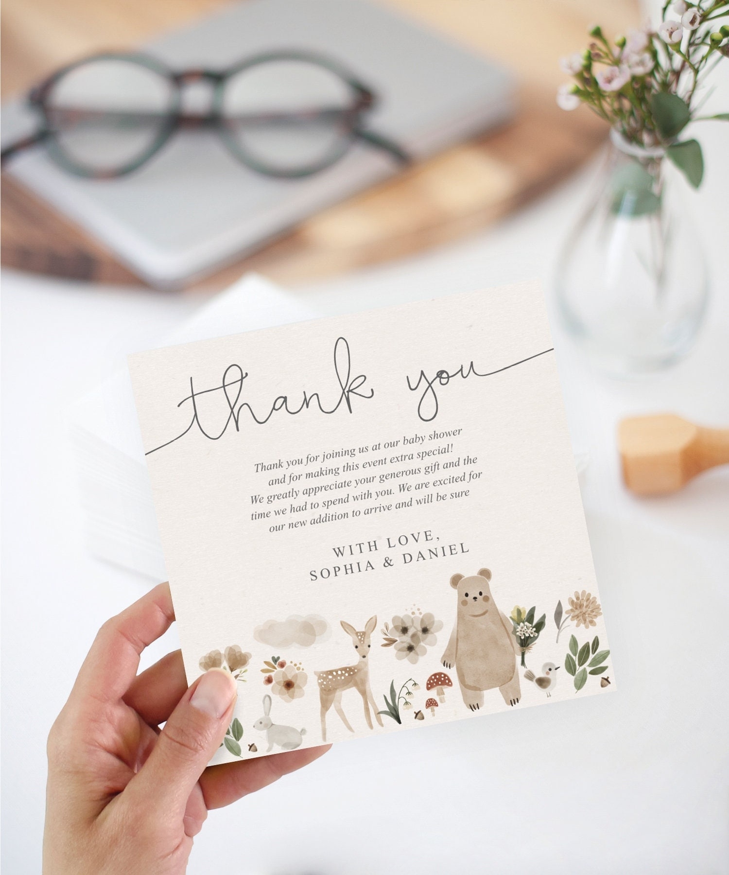 printable baby shower thank you cards