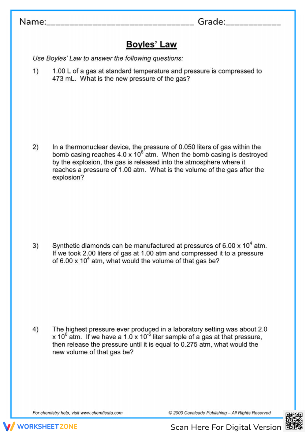 boyle's law worksheet