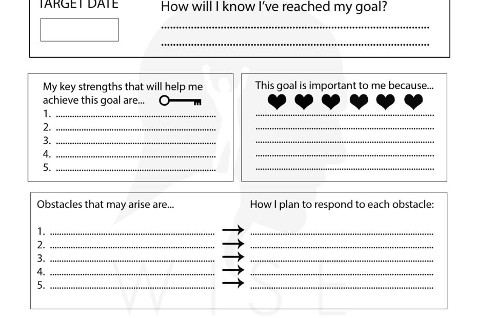Break Through With 11 Stylish Goal Setting Worksheets PDF FREE