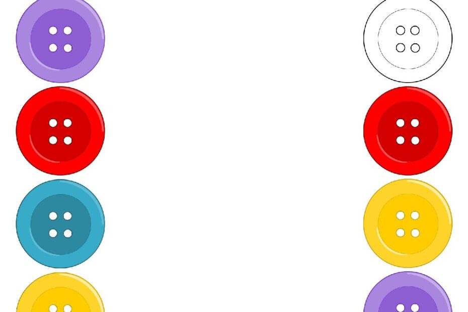Button Color Matching Worksheets Made By Teachers