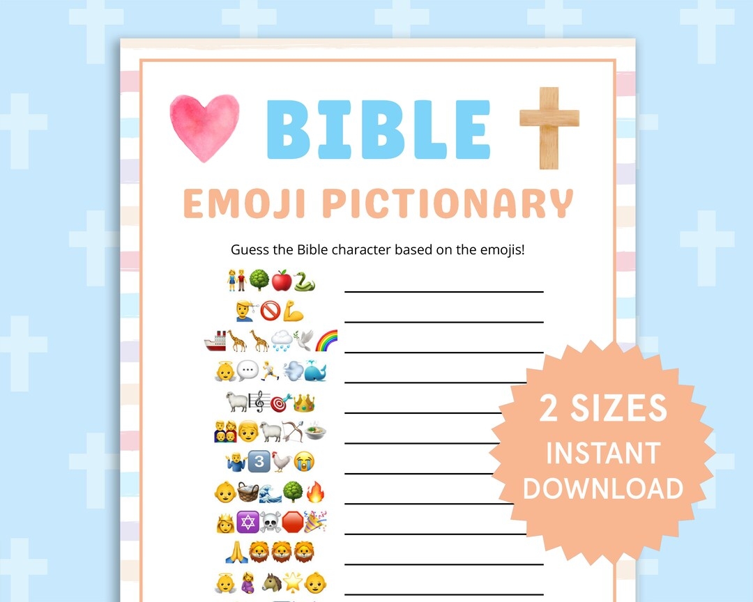 Buy Bible Emoji Pictionary Bible Games For Kids Teens New Releases