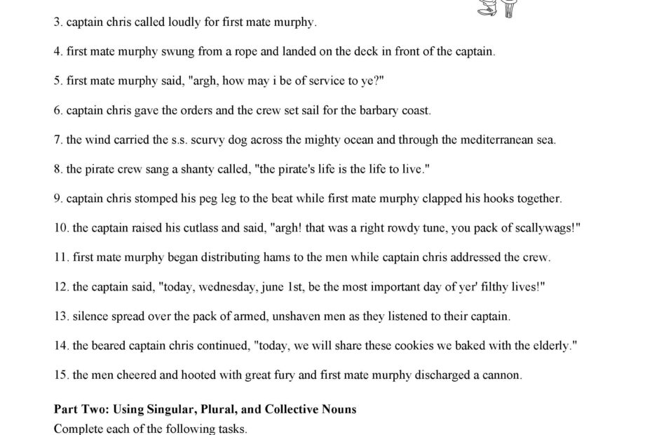 Capitalization Worksheet 2 Grammar Activity