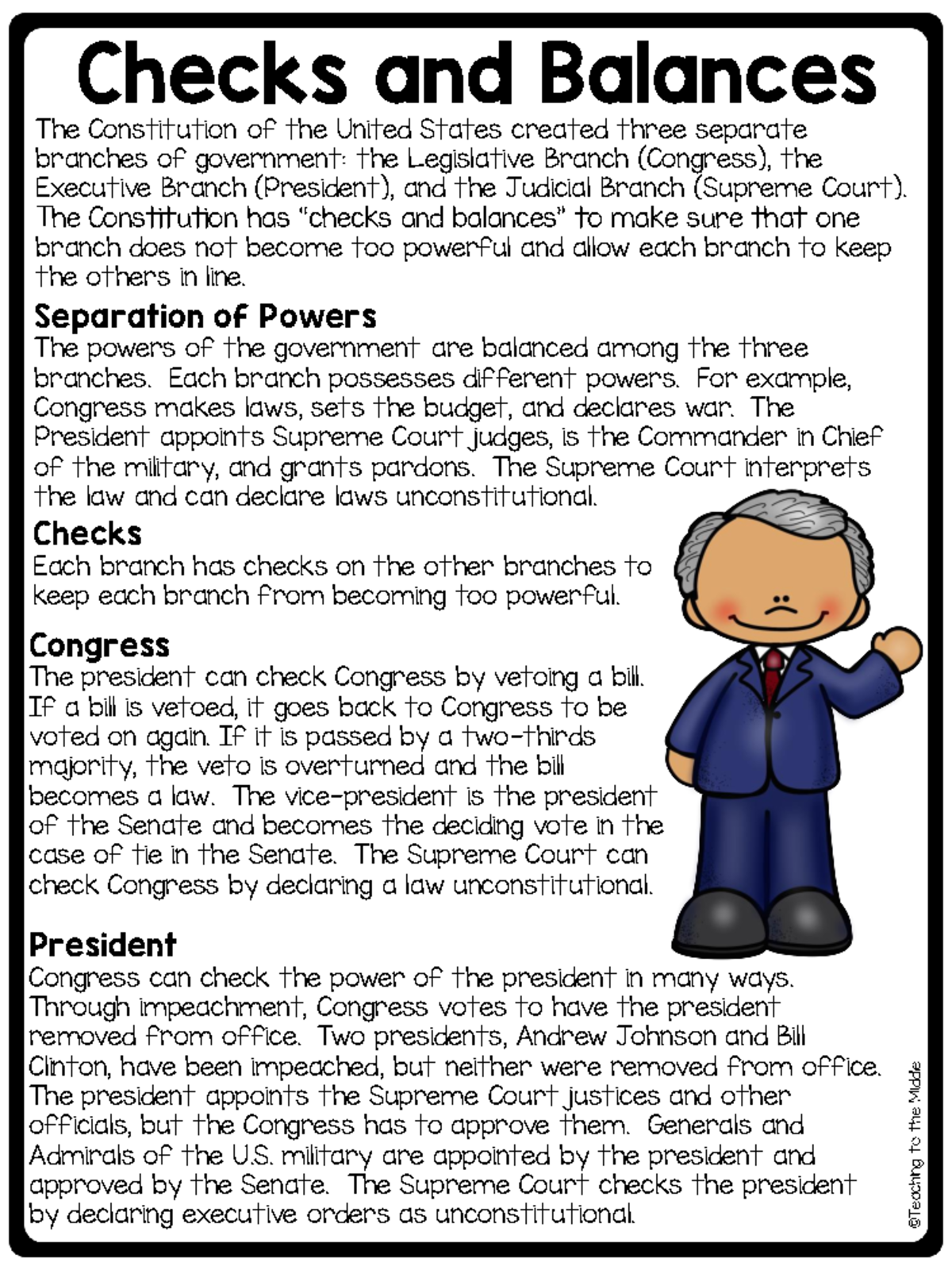 Checksand Balances Reading Comprehension Worksheet Branchesof Government 1 2 Checks And Balances Studocu