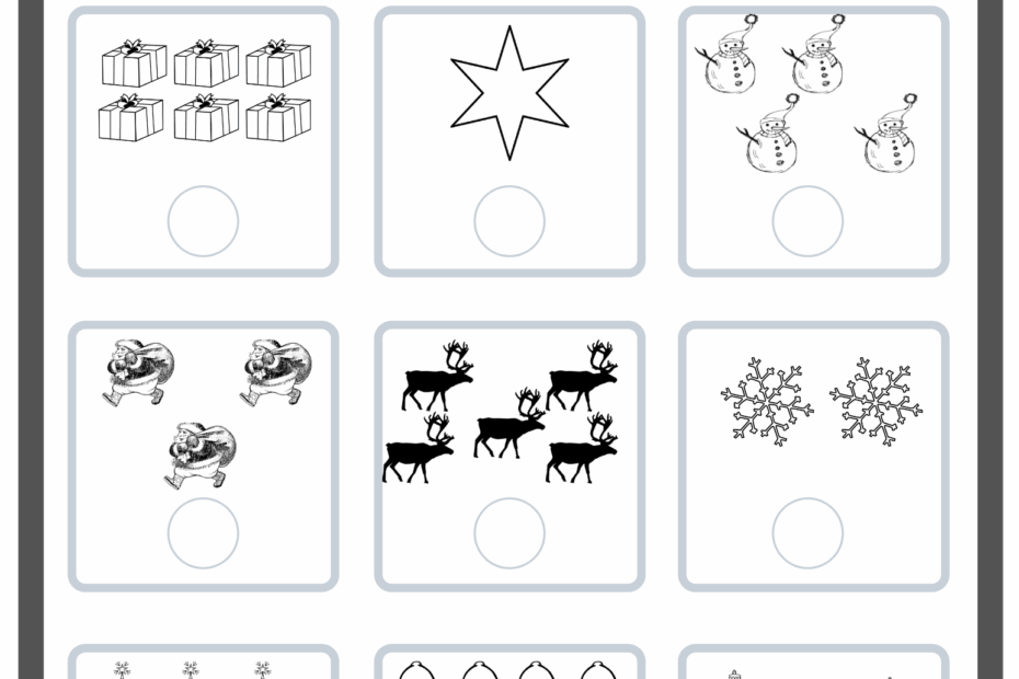 Christmas Preschool Math Activity Made By Teachers