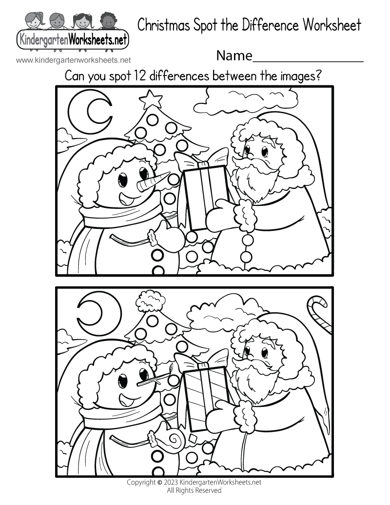 christmas activity worksheet