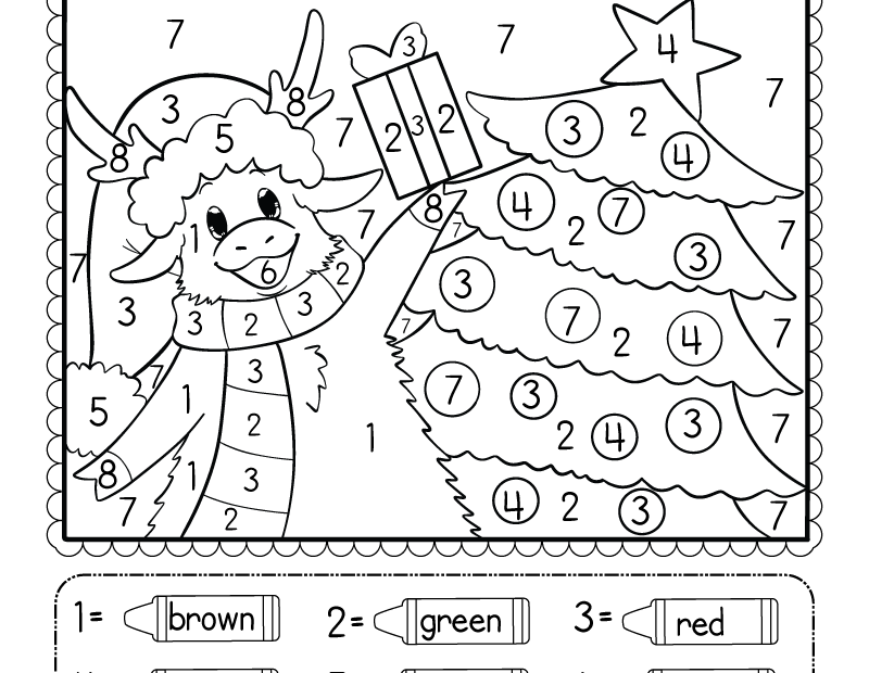 Christmas Tree Coloring Worksheet Free Printable Digital U0026 PDF