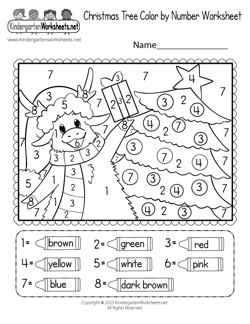 Christmas Tree Coloring Worksheet Free Printable Digital U0026 PDF