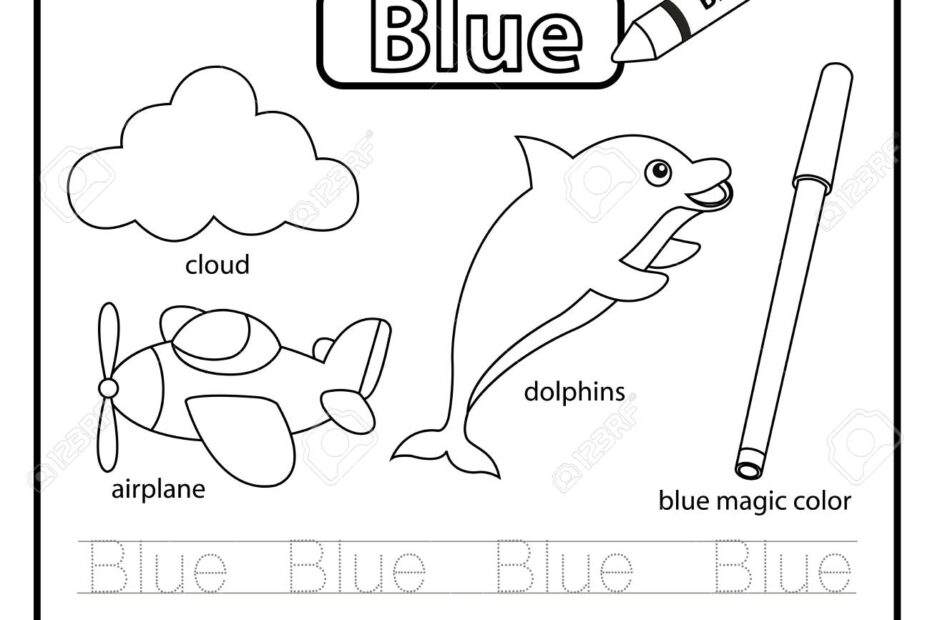 Circle The Blue Things Preschool Color Worksheets Worksheets