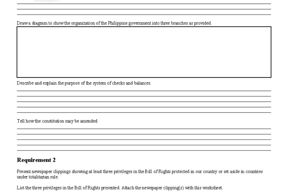 Citizenship in the Nation Merit Badge Worksheet Requirements U0026 Activities Studocu