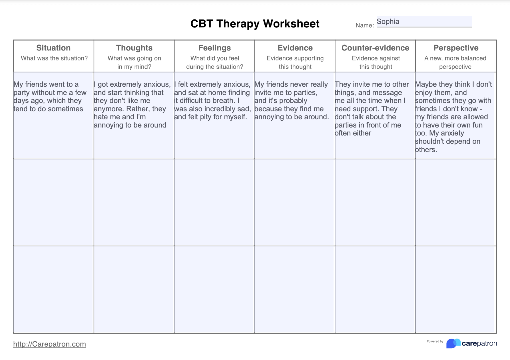 Cognitive Behavioral Therapy CBT Worksheets Mentally Fit Pro Worksheets Library