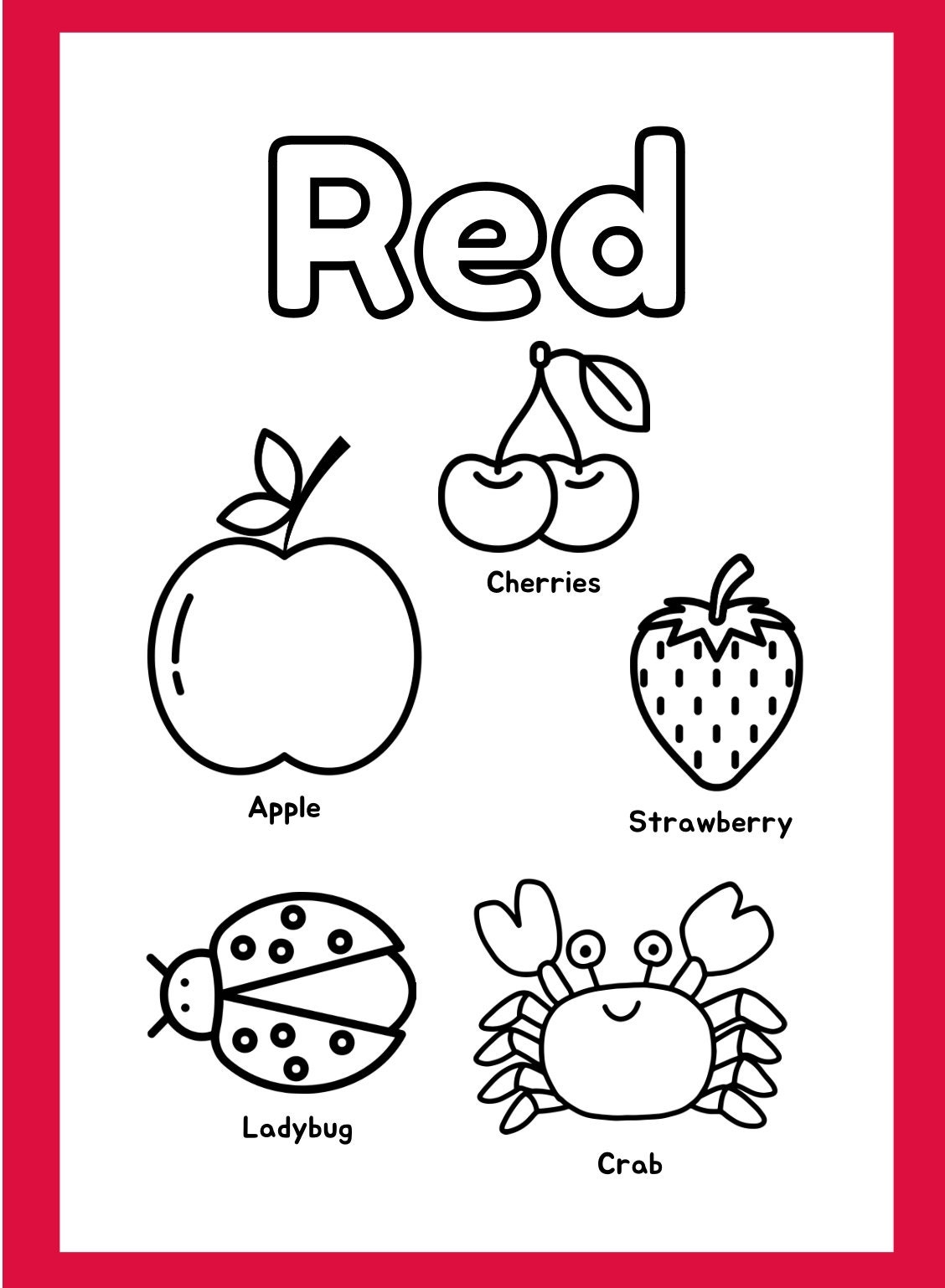 Color Sorting Images To Colors Color Sheets Identification Of 