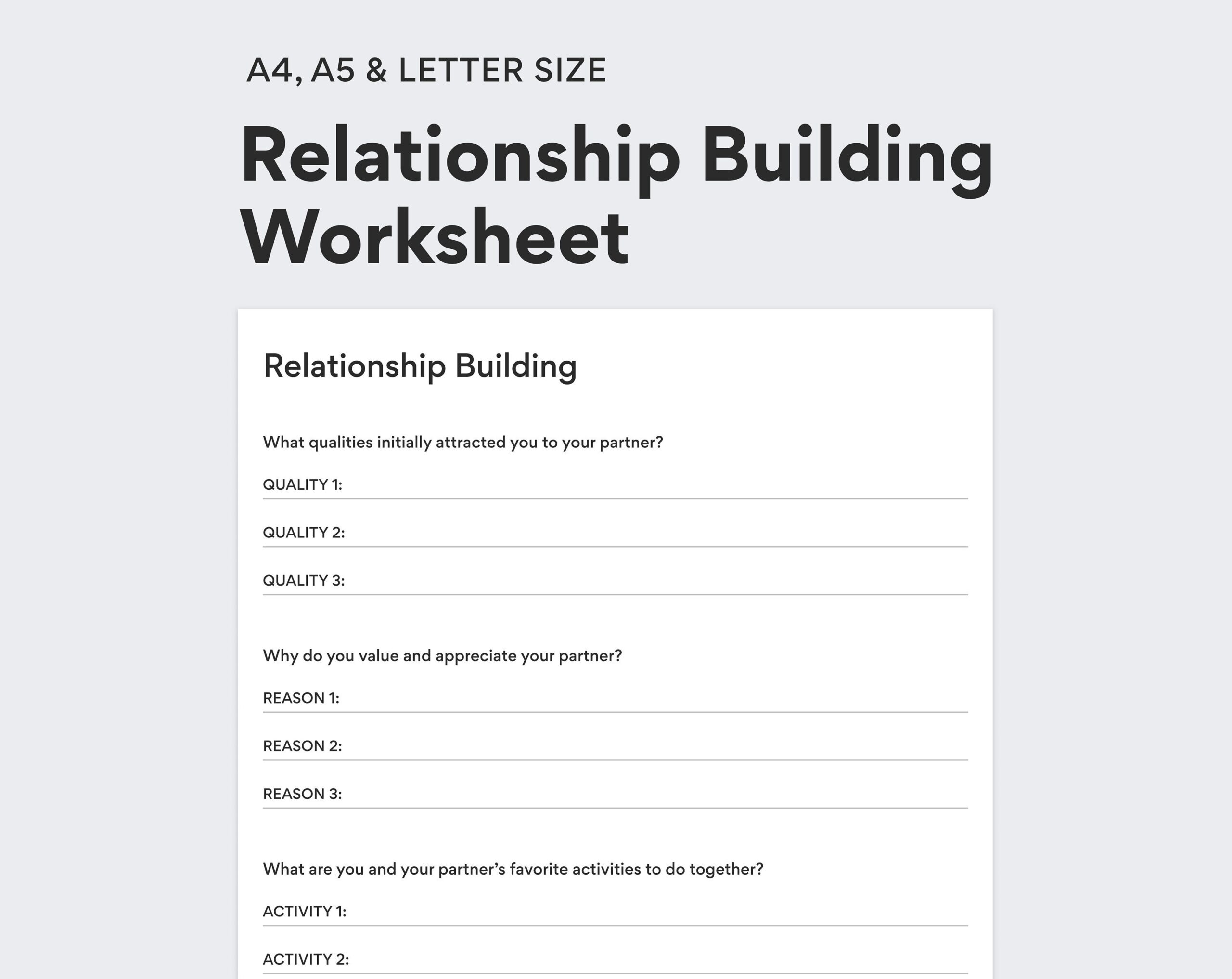 Couples Therapy Worksheets Worksheets Library