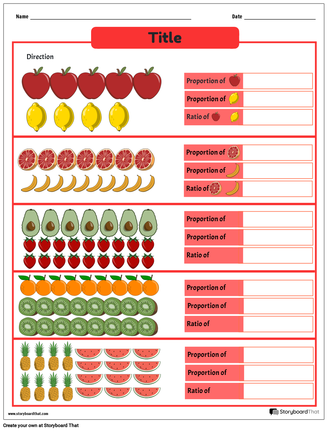 ratio proportion worksheet