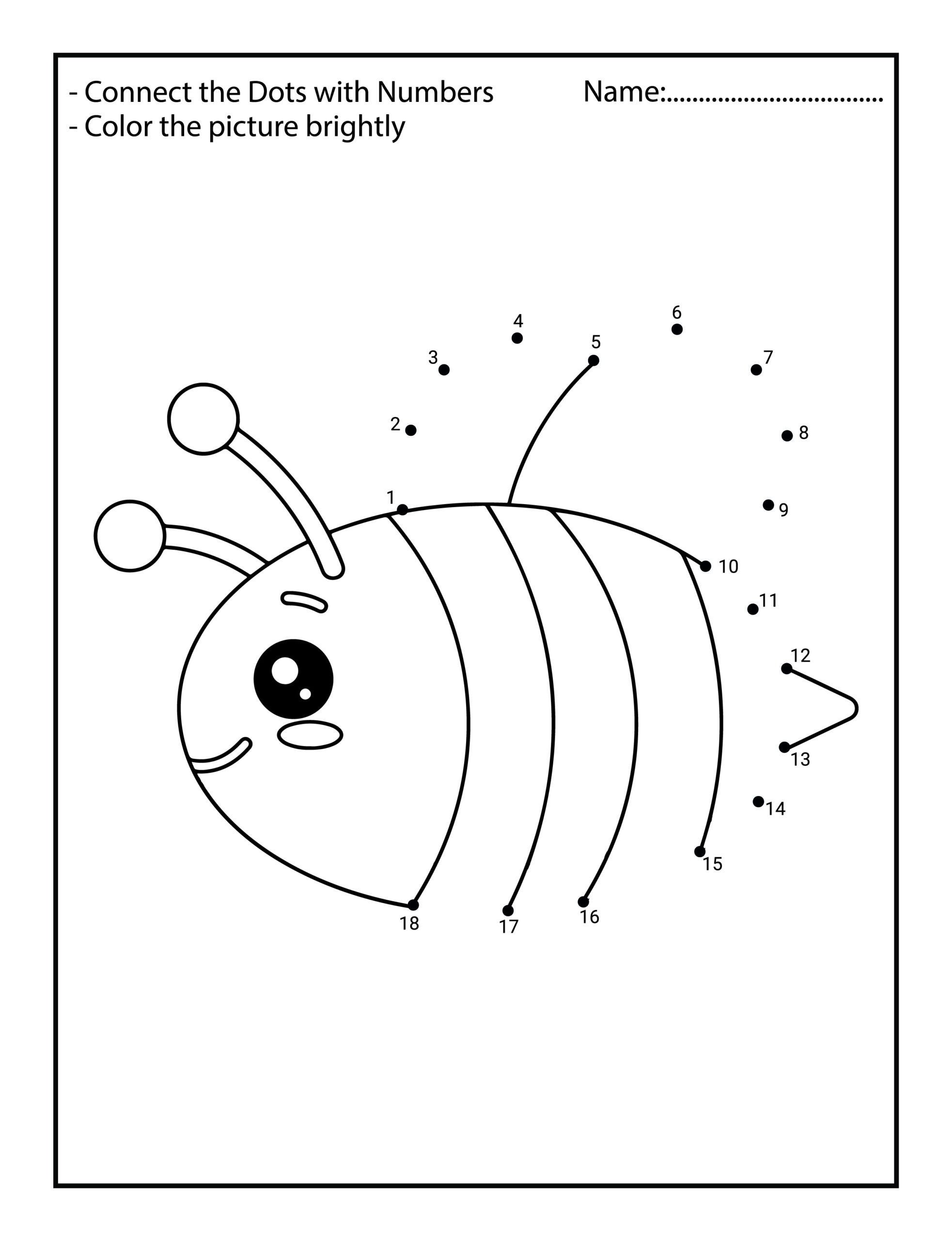 Cute Animals Connect The Dots For Kids Worksheets And Teaching Materials