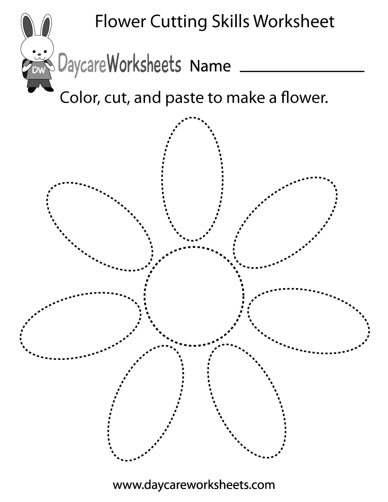 printable worksheet for daycare