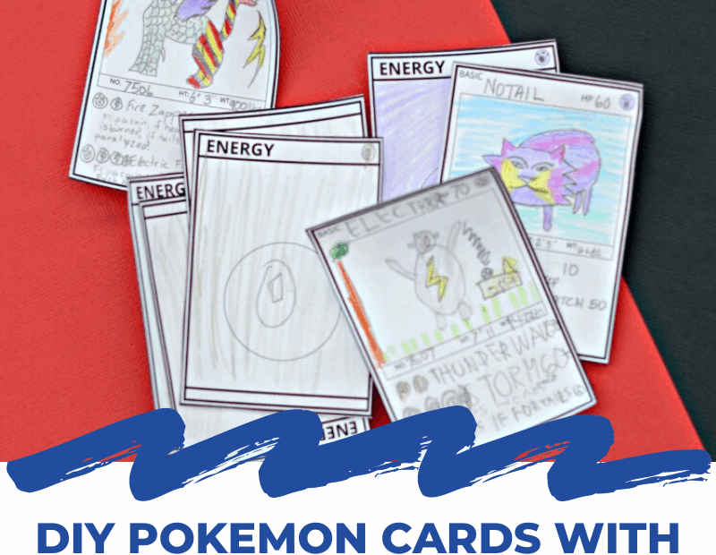 DIY Pokemon Card Templates Free Printable And Next Comes L Hyperlexia Resources