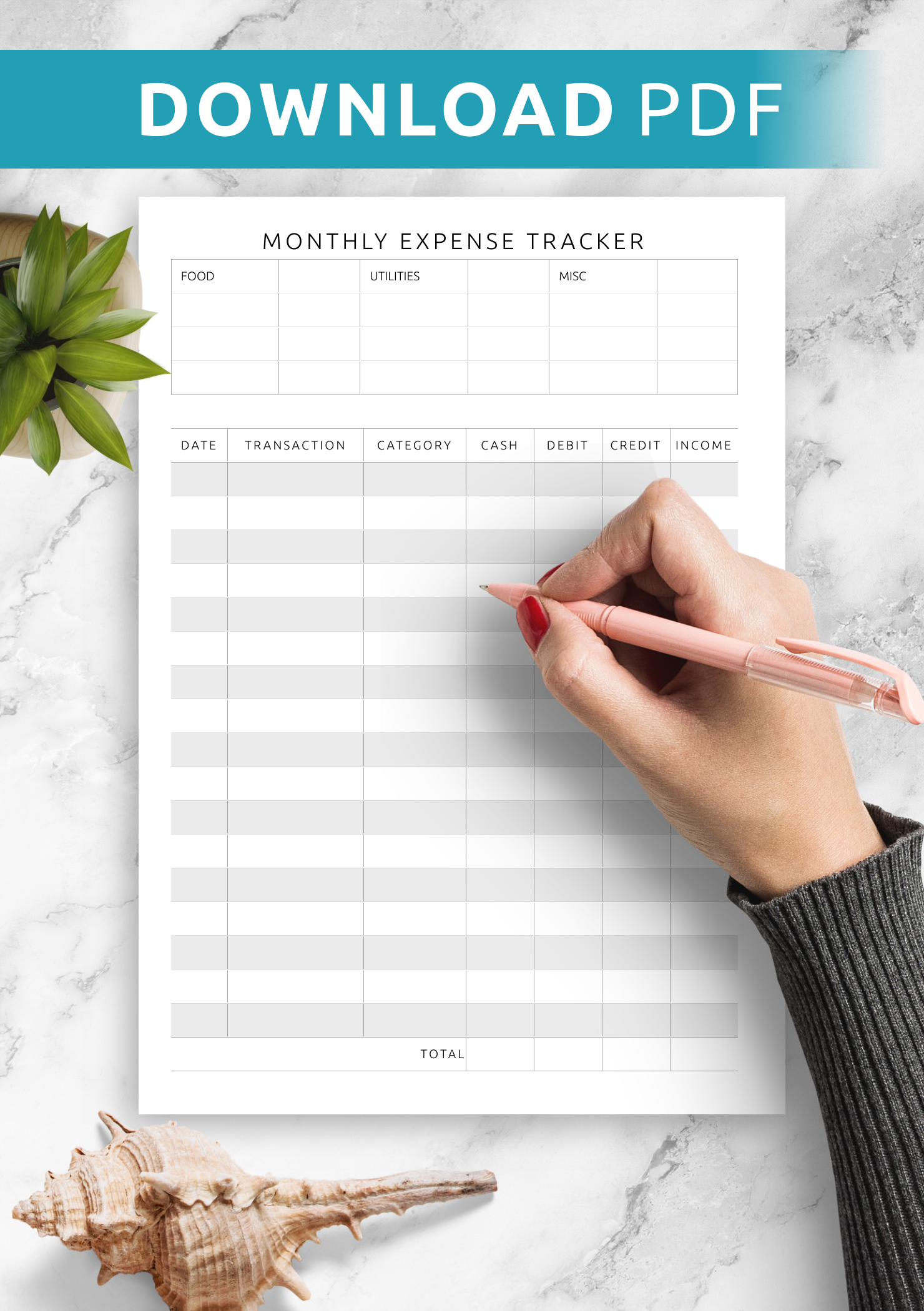 printable income and expense worksheet pdf