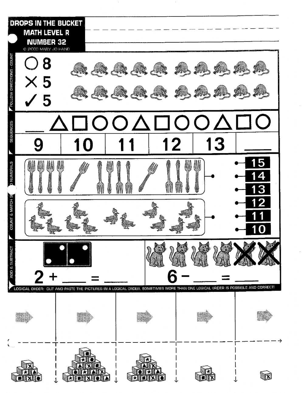 drops in a bucket worksheets