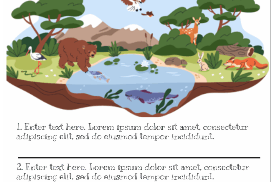 Ecosystems Worksheets Free U0026 Printable By Storyboard That