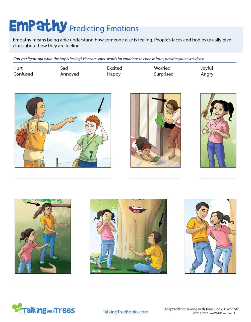 empathy worksheets