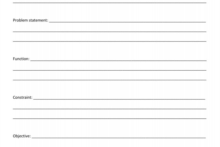 Engineering Design Process Worksheet Teach Engineering