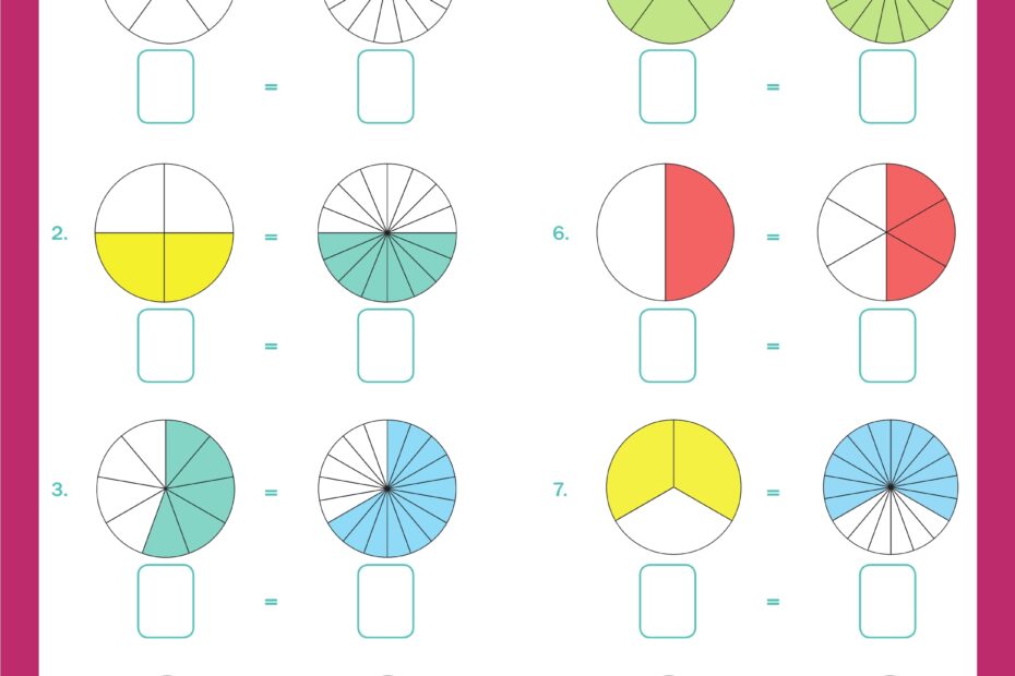 Equivalent Fractions Worksheet For Grade 3