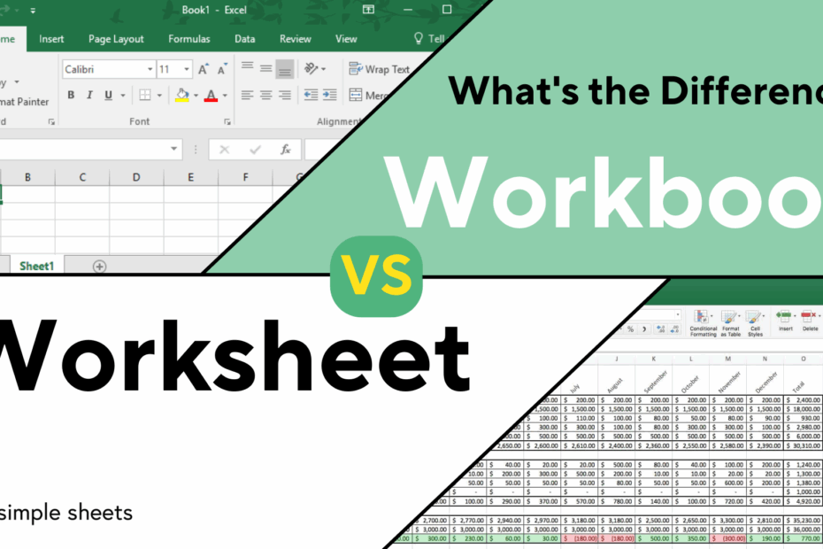 Excel Workbook Vs Worksheet What s The Difference