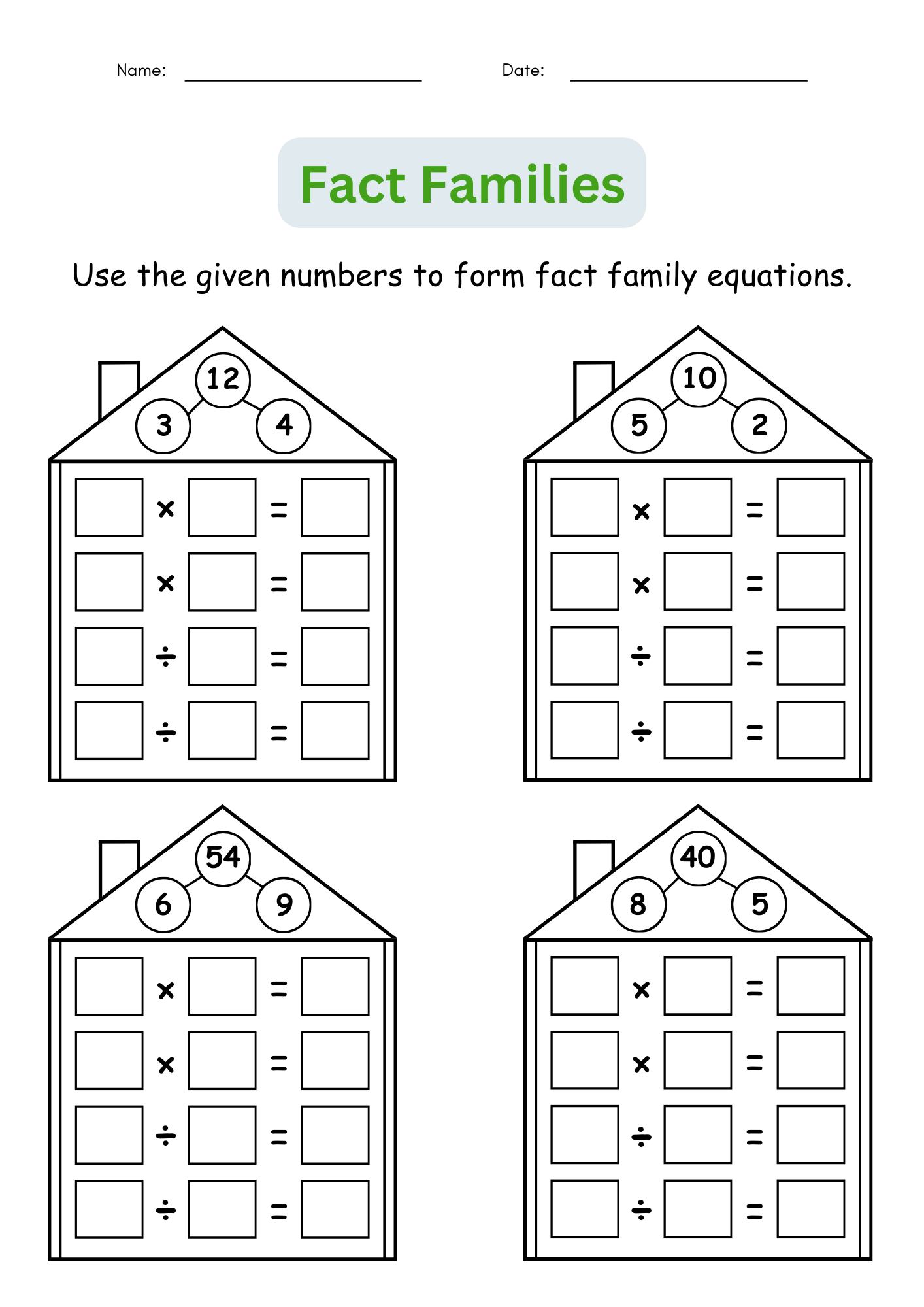 division and multiplication worksheets