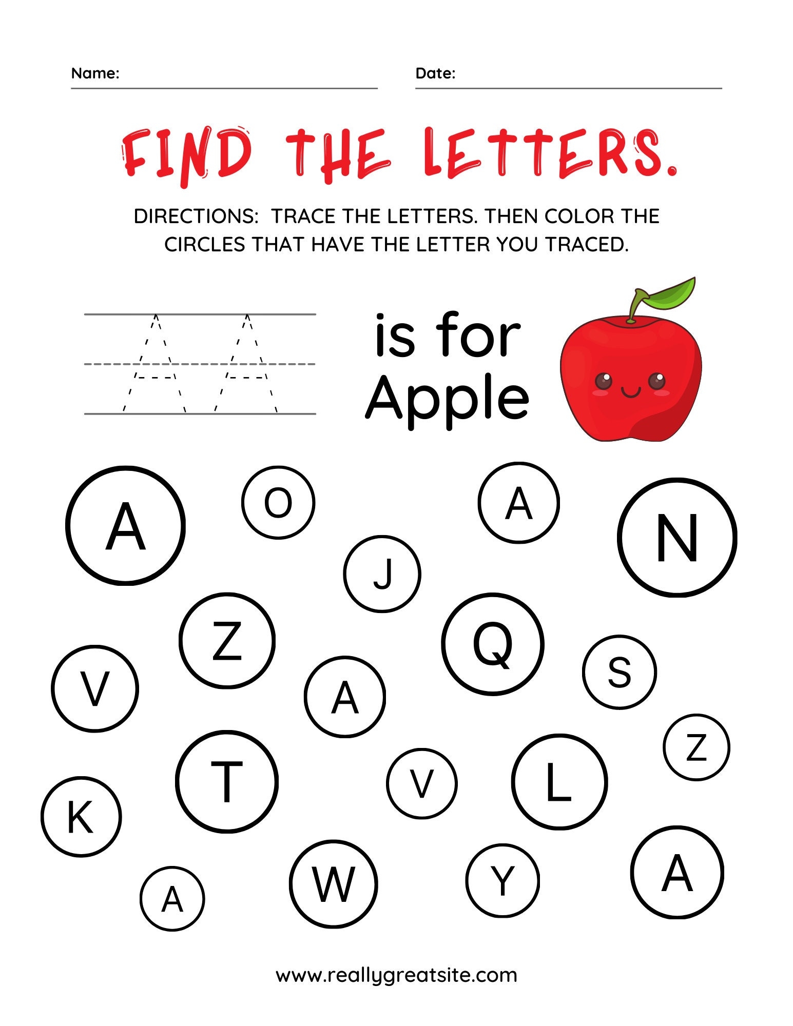 Find The Letters Etsy