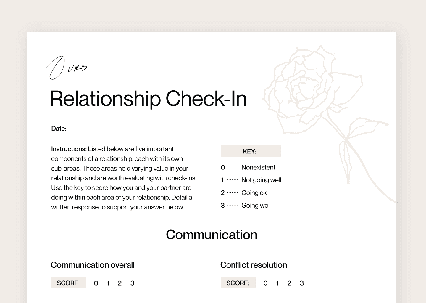 couples worksheets